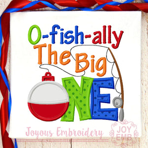 O fish ally one Fish Applique Machine Embroidery Design
