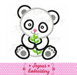 Panda Applique Machine Embroidery design NO:2005