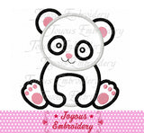 Baby Panda Applique Machine Embroidery Design NO:2586