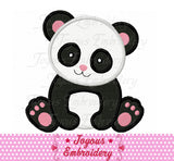 Baby Panda Applique Machine Embroidery Design NO:2586