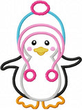 Instant Download Penguin Applique Machine Embroidery Design NO:1268