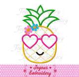 Instant Download Pineapple for Girls Applique Embroidery Design NO:2490