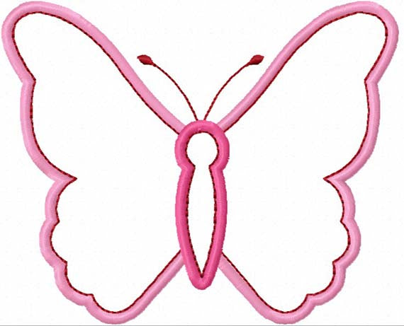 Butterfly Applique Machine Embroidery Design NO:1132