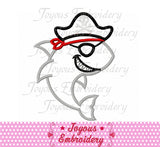 Instant Download Pirate Shark Applique Machine Embroidery Design NO:2623