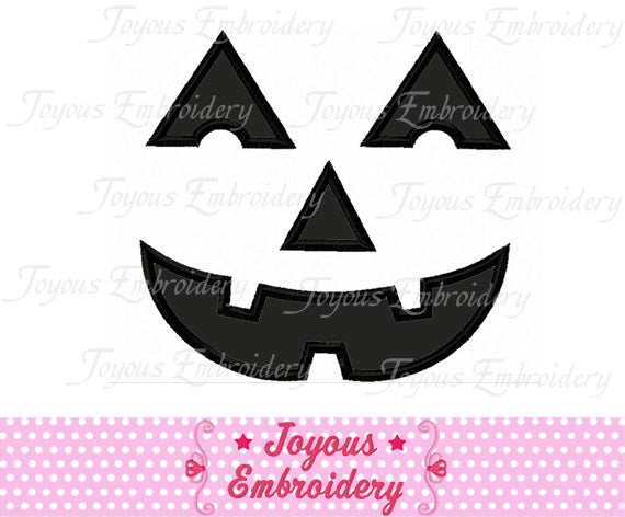 Halloween Pumpkin Face Applique Machine Embroidery Design NO:1236