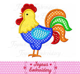Instant Download Rooster Applique Machine Embroidery Design NO:2129