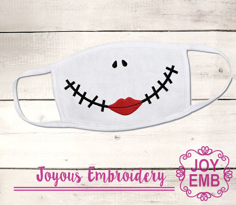 Sally Skeleton Applique Machine Embroidery Design NO:3005