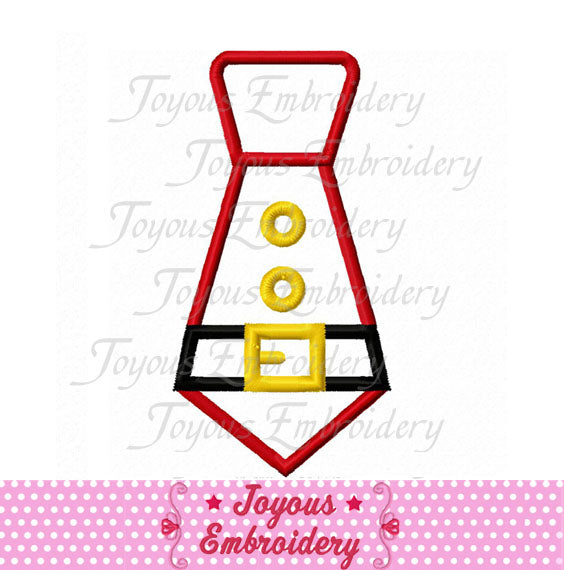 Christmas Santa Tie Embroidery Applique Design NO:1836