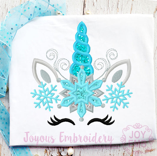 Unicorn Applique Machine Embroidery Design