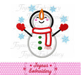 Snowman Embroidery Applique Design NO:1876