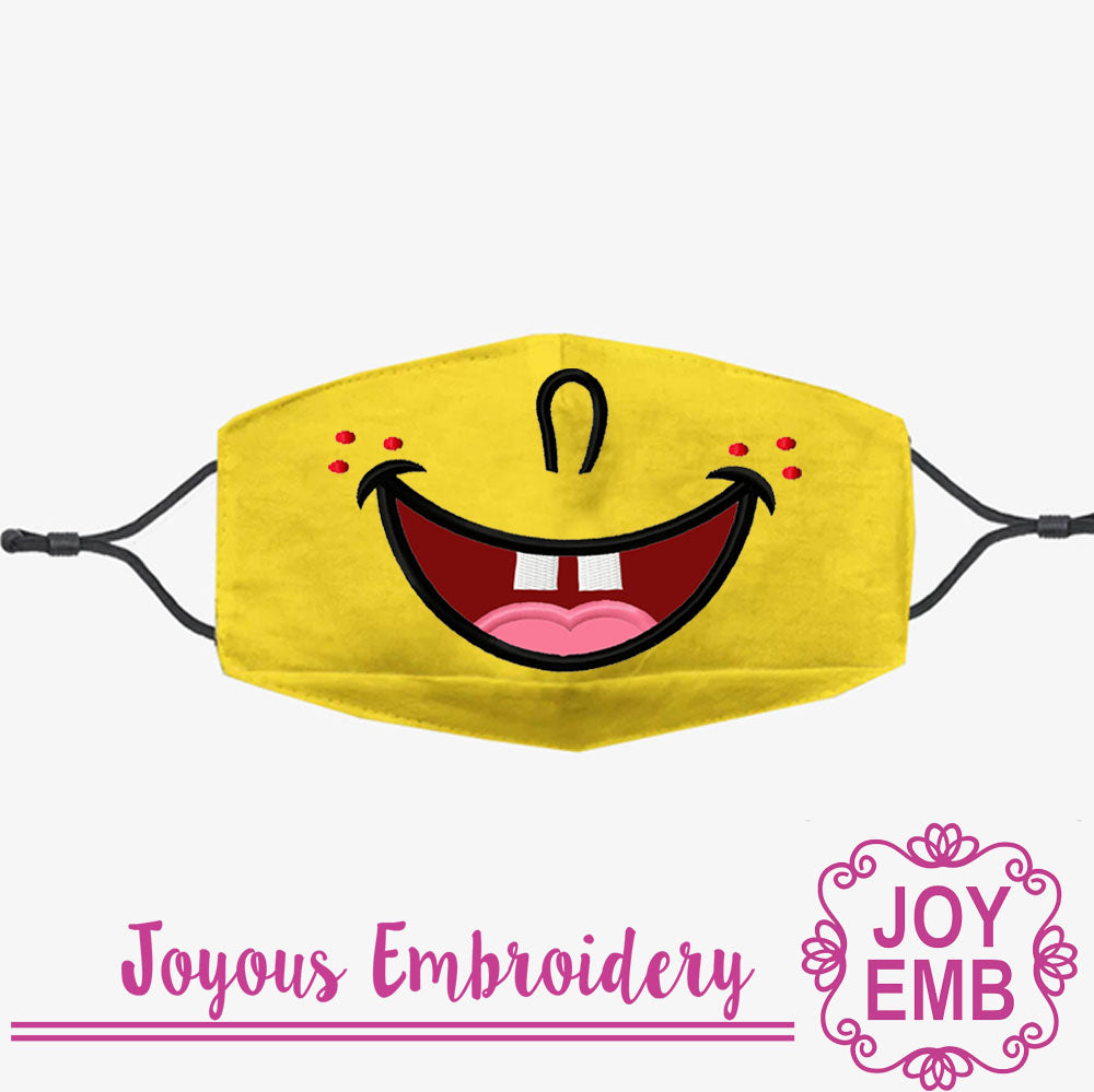 Sponge Bob Applique Machine Embroidery Design NO:2916