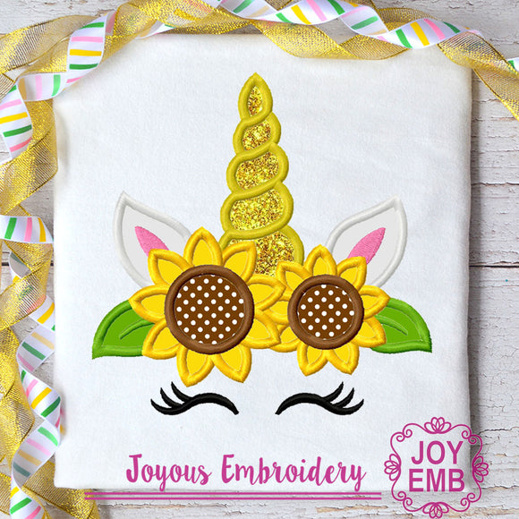 Thanksgiving Sunflower Unicorn Machine embroidery File NO:3091