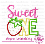 Sweet One Birthday Machine Embroidery Design NO:3472