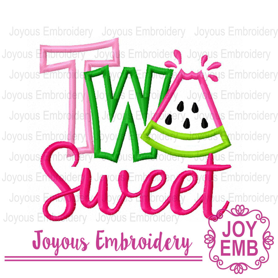 Two Sweet Applique Machine Embroidery design NO:3040