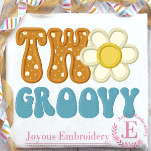Two Groovy Embroidery Design