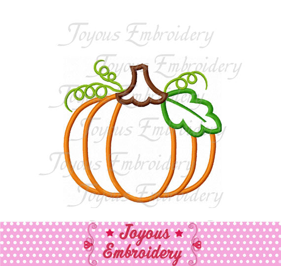 Thanksgiving Pumpkin Applique Embroidery Design NO:1544