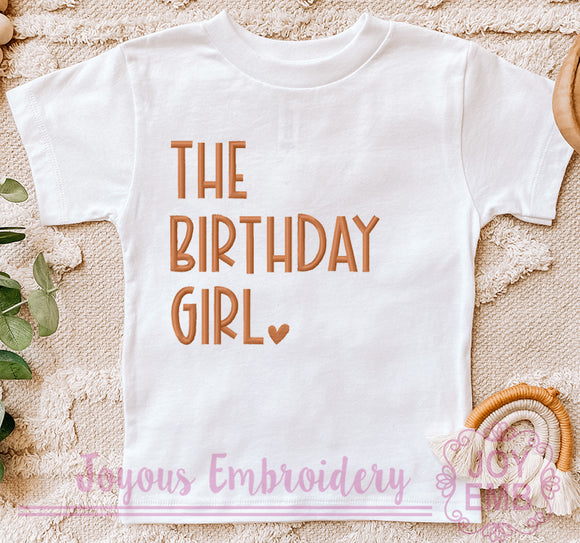 The Birthday Girl Machine Embroidery Design