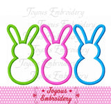 Easter Bunny Applique Machine Embroidery Design NO:2286