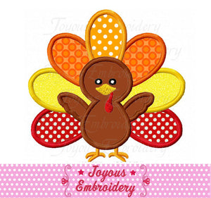 Thanksgiving Turkey Applique Embroidery Machine digital Design NO:2221