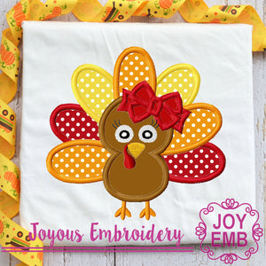 Thanksgving Turkey Applique Machine Embroidery Design NO:3127