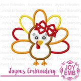 Thanksgving Turkey Applique Machine Embroidery Design NO:3127