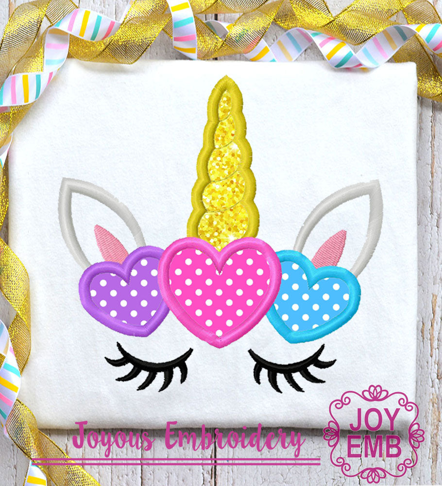 Unicorn applique Machine Embroidery File NO：3045