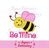 Valentine's day Bee Mine Applique Machine Embroidery Design NO:1456