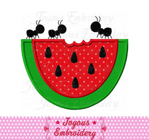 Watermelon Ant Applique，Summer applique,Watermelon embroidery file,Instant download Machine Embroidery Design:2327