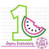 Watermelon ONE Applique Machine Embroidery Design NO:3035