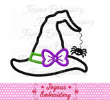 Witch Hat With Bow Applique Machine Embroidery Design NO:1832