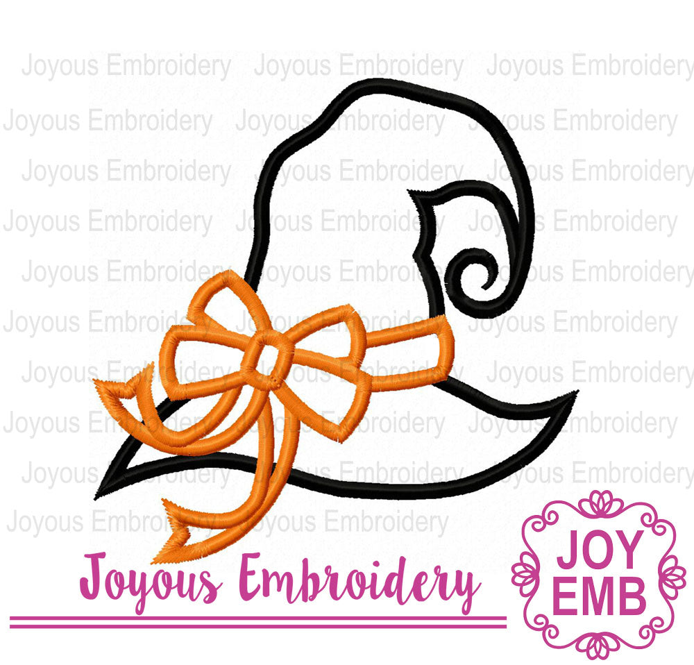 Halloween Witch Hat Applique Machine embroidery NO:3049