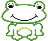 Instant Download Frog Applique Machine Embroidery Design NO:1121
