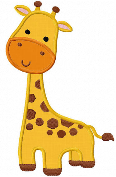 Giraffe Applique Embroidery Design,Giraffe Machine embroider design,Animal applique design