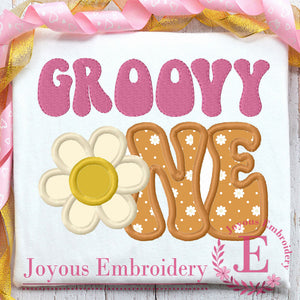 Groovy One Embroidery Design
