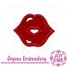 Instant Download Lip Print Applique Machine Embroidery Design NO:2707