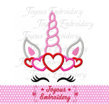 Valentine's day Unicorn Applique Embroidery Design NO:2426