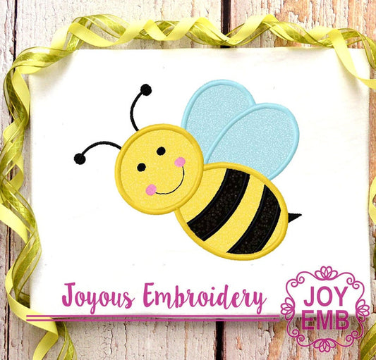 Instant Download Bumble bee Applique Machine Embroidery Design NO:1131