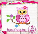Instant Download Owl Applique Machine Embroidery Design NO:1330