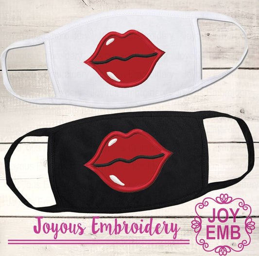 Instant Download Lip print Applique Machine Embroidery Design