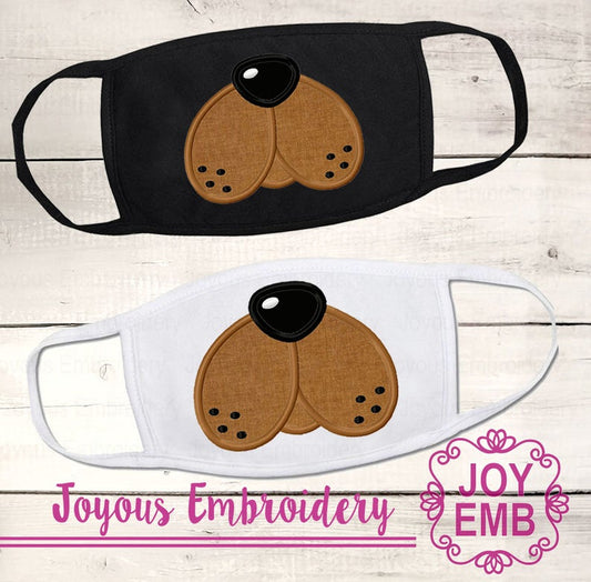 Dog Face Applique Machine Embroidery Design NO:2707