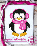 Instant Download Penguin Applique Machine Embroidery Design NO:1262