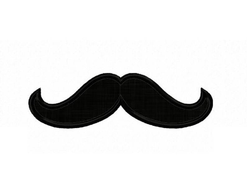 Mustache Applique Machine Embroidery Design NO:1407