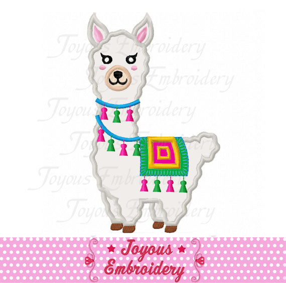 Instant Download llama Alpaca Birthday Applique Machine Embroidery Design NO:2640