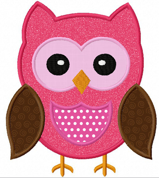 Instant Download Owl Applique Machine Embroidery Design,Owl embroidery design,Animal applique design NO:1122